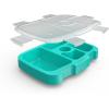 imageBentgo Kids Brights Tray Violet with Transparent Cover  Reusable BPAFree 5Compartment Meal Prep Container with BuiltIn Portion Control for Healthy AtHome Meals and OntheGo LunchesAqua