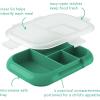 imageBentgo Kids Chill Tray with Transparent Cover  Reusable BPAFree 4Compartment Meal Prep Container with BuiltIn Portion Control for Healthy OntheGo Lunches Confetti Edition Vivid OrchidGreenNavy