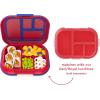 imageBentgo Kids Chill Tray with Transparent Cover  Reusable BPAFree 4Compartment Meal Prep Container with BuiltIn Portion Control for Healthy OntheGo Lunches Confetti Edition Vivid OrchidRedRoyal