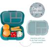 imageBentgo Kids Chill Tray with Transparent Cover  Reusable BPAFree 4Compartment Meal Prep Container with BuiltIn Portion Control for Healthy OntheGo Lunches Confetti Edition Vivid OrchidTruly Teal Speckle