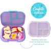 imageBentgo Kids Chill Tray with Transparent Cover  Reusable BPAFree 4Compartment Meal Prep Container with BuiltIn Portion Control for Healthy OntheGo Lunches Confetti Edition Vivid OrchidVivid Orchid Speckle