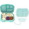 imageBentgo Kids Chill Tray with Transparent Cover  Reusable BPAFree 4Compartment Meal Prep Container with BuiltIn Portion Control for Healthy OntheGo Lunches Confetti Edition Vivid OrchidAqua