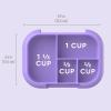 imageBentgo Kids Chill Tray with Transparent Cover  Reusable BPAFree 4Compartment Meal Prep Container with BuiltIn Portion Control for Healthy OntheGo Lunches Confetti Edition Vivid OrchidPurple