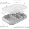 imageBentgo Kids Chill Tray with Transparent Cover  Reusable BPAFree 4Compartment Meal Prep Container with BuiltIn Portion Control for Healthy OntheGo Lunches Confetti Edition Vivid OrchidGray