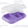 imageBentgo Kids Chill Tray with Transparent Cover  Reusable BPAFree 4Compartment Meal Prep Container with BuiltIn Portion Control for Healthy OntheGo Lunches Confetti Edition Vivid OrchidPurple