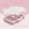 imageBentgo Kids Tray with Transparent Cover  Reusable BPAFree 5Compartment Meal Prep Container with BuiltIn Portion Control for Healthy Meals At Home ampamp On the Go Confetti Edition  Abyss BlueGlitter Edition  Petal Pink