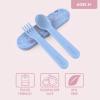 imageBentgo Kids Utensil Set  Reusable Plastic Fork Spoon ampamp Storage Case  BPAFree Materials EasyGrip Handles Dishwasher Safe  Ideal for School Lunch Travel ampamp Outdoors BlueLavender Galaxy