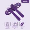 imageBentgo Kids Utensil Set  Reusable Plastic Fork Spoon ampamp Storage Case  BPAFree Materials EasyGrip Handles Dishwasher Safe  Ideal for School Lunch Travel ampamp Outdoors BlueUnicorn