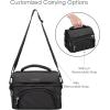 imageBentgo Deluxe Lunch Bag  Durable and Insulated Lunch Tote with Zippered Outer Pocket Internal Mesh Pocket Padded ampamp Adjustable Straps ampamp 2Way Zippers  Fits Most Lunch Boxes Carbon BlackCarbon Black