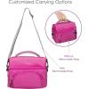imageBentgo Deluxe Lunch Bag  Durable and Insulated Lunch Tote with Zippered Outer Pocket Internal Mesh Pocket Padded ampamp Adjustable Straps ampamp 2Way Zippers  Fits Most Lunch Boxes Carbon BlackPurple