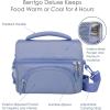imageBentgo Deluxe Lunch Bag  Durable and Insulated Lunch Tote with Zippered Outer Pocket Internal Mesh Pocket Padded ampamp Adjustable Straps ampamp 2Way Zippers  Fits Most Lunch Boxes Carbon BlackSlate