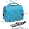 imageBentgo Deluxe Lunch Bag  Durable and Insulated Lunch Tote with Zippered Outer Pocket Internal Mesh Pocket Padded ampamp Adjustable Straps ampamp 2Way Zippers  Fits Most Lunch Boxes Carbon BlackBlue