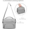 imageBentgo Deluxe Lunch Bag  Durable and Insulated Lunch Tote with Zippered Outer Pocket Internal Mesh Pocket Padded ampamp Adjustable Straps ampamp 2Way Zippers  Fits Most Lunch Boxes Carbon BlackGray