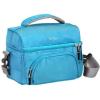 imageBentgo Deluxe Lunch Bag  Durable and Insulated Lunch Tote with Zippered Outer Pocket Internal Mesh Pocket Padded ampamp Adjustable Straps ampamp 2Way Zippers  Fits Most Lunch Boxes Carbon BlackBlue