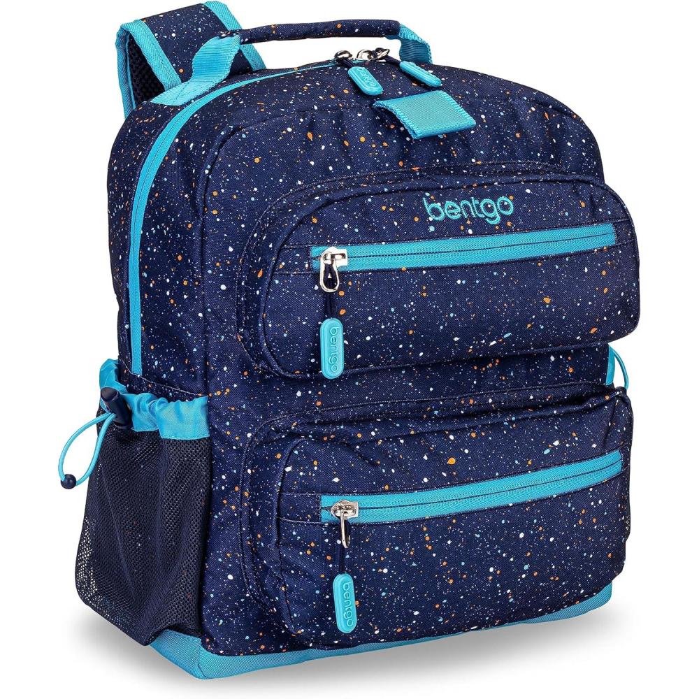 imageBentgo Kids Backpack Whimsy ampamp Wonder Collection  Lightweight 14 for School Travel ampamp Daycare  Ideal for Kids 4 Durable ampamp WaterResistant Roomy Interior Loop for Lunch Bag Checker GradientConfetti Edition  Abyss Blue