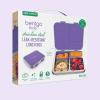 imageBentgo Kids Stainless Steel LeakResistant Lunch Box  3Compartments with Bonus Silicone Container Durable EcoFriendly Dishwasher Safe BPAFree Ideal for School Ages 3 FuchsiaPurple