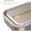imageBentgo MicroSteel LeakProof Lunch Box  MicrowaveSafe OvenSafe BentoStyle Container with Removable Divider Airtight Lid Sustainable Design Odor ampamp Stain Resistant AquaGold
