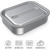 imageBentgo MicroSteel LeakProof Lunch Box  MicrowaveSafe OvenSafe BentoStyle Container with Removable Divider Airtight Lid Sustainable Design Odor ampamp Stain Resistant AquaStainless Steel