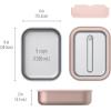 imageBentgo MicroSteel LeakProof Lunch Box  MicrowaveSafe OvenSafe BentoStyle Container with Removable Divider Airtight Lid Sustainable Design Odor ampamp Stain Resistant AquaRose Gold