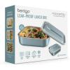 imageBentgo MicroSteel LeakProof Lunch Box  MicrowaveSafe OvenSafe BentoStyle Container with Removable Divider Airtight Lid Sustainable Design Odor ampamp Stain Resistant AquaAqua