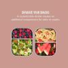 imageBentgo MicroSteel LeakProof Lunch Box  MicrowaveSafe OvenSafe BentoStyle Container with Removable Divider Airtight Lid Sustainable Design Odor ampamp Stain Resistant AquaRose Gold