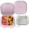imageBentgo Chill Mini LeakProof Lunch Box  BuiltIn Ice Pack Keeps Food Cold 27Cup Capacity for Snacks or a Sandwich 3 or 4 Compartments PFAS ampamp BPAFree Ideal for Adults ampamp Kids 3 Crisp GraysLilac Mist