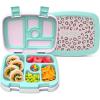 imageBentgo Kids 5Compartment LeakProof BentoStyle Lunch Box Whimsy ampamp Wonder Collection  Ideal for Ages 37 DropProof ampamp Durable Dishwasher Safe ampamp PFAS ampamp BPAFree Materials WavyLeopard