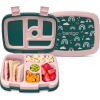 imageBentgo Kids 5Compartment LeakProof BentoStyle Lunch Box Whimsy ampamp Wonder Collection  Ideal for Ages 37 DropProof ampamp Durable Dishwasher Safe ampamp PFAS ampamp BPAFree Materials WavyGreen Rainbow