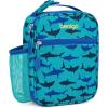 imageBentgo Kids Insulated Lunch Tote  WaterResistant Reusable Lightweight ampamp Durable Lunch Bag with Water Bottle Holder ampamp Mesh Pocket Fits Lunch Box ampamp Water Bottle  Ideal for Ages 3 RainbowSharks