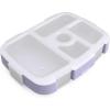 imageBentgo Kids Prints Tray with Transparent Cover  Reusable BPAFree 5Compartment Meal Prep Container with BuiltIn Portion Control for Healthy Meals At Home ampamp On the Go SafariUnicorn