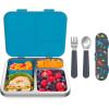 imageBentgo Kids Stainless Steel Prints Lunch Box Set With Reusable Stainless Steel Utensils Dinosaur