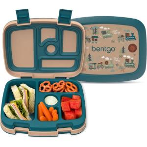 imageBentgo Kids 5Compartment LeakProof BentoStyle Lunch Box Whimsy ampamp Wonder Collection  Ideal for Ages 37 DropProof ampamp Durable Dishwasher Safe ampamp PFAS ampamp BPAFree Materials WavyTrains