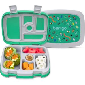 imageBentgo Kids 5Compartment LeakProof BentoStyle Lunch Box Whimsy ampamp Wonder Collection  Ideal for Ages 37 DropProof ampamp Durable Dishwasher Safe ampamp PFAS ampamp BPAFree Materials WavyBug Buddies