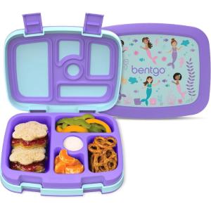imageBentgo Kids 5Compartment LeakProof BentoStyle Lunch Box Whimsy ampamp Wonder Collection  Ideal for Ages 37 DropProof ampamp Durable Dishwasher Safe ampamp PFAS ampamp BPAFree Materials WavyMermaids in the Sea