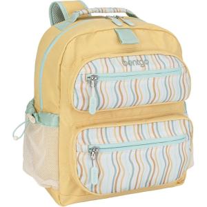 imageBentgo Kids Backpack Whimsy ampamp Wonder Collection  Lightweight 14 for School Travel ampamp Daycare  Ideal for Kids 4 Durable ampamp WaterResistant Roomy Interior Loop for Lunch Bag Checker GradientWavy