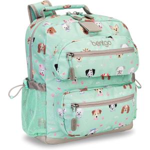 imageBentgo Kids Backpack Whimsy ampamp Wonder Collection  Lightweight 14 for School Travel ampamp Daycare  Ideal for Kids 4 Durable ampamp WaterResistant Roomy Interior Loop for Lunch Bag Checker GradientPuppy Love