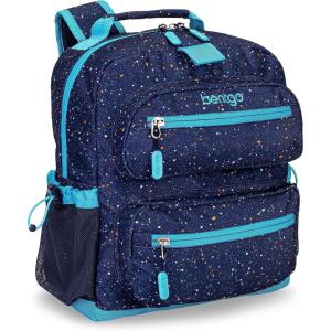 imageBentgo Kids Backpack Whimsy ampamp Wonder Collection  Lightweight 14 for School Travel ampamp Daycare  Ideal for Kids 4 Durable ampamp WaterResistant Roomy Interior Loop for Lunch Bag Checker GradientConfetti Edition  Abyss Blue