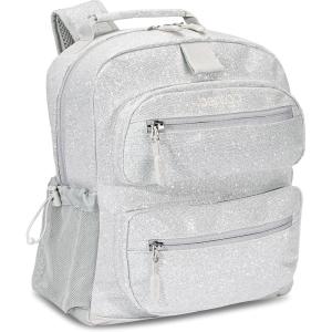 imageBentgo Kids Backpack Whimsy ampamp Wonder Collection  Lightweight 14 for School Travel ampamp Daycare  Ideal for Kids 4 Durable ampamp WaterResistant Roomy Interior Loop for Lunch Bag Checker GradientGlitter Edition  Silver