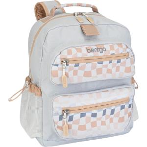imageBentgo Kids Backpack Whimsy ampamp Wonder Collection  Lightweight 14 for School Travel ampamp Daycare  Ideal for Kids 4 Durable ampamp WaterResistant Roomy Interior Loop for Lunch Bag Checker GradientChecker Gradient