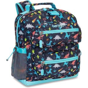imageBentgo Kids Backpack Whimsy ampamp Wonder Collection  Lightweight 14 for School Travel ampamp Daycare  Ideal for Kids 4 Durable ampamp WaterResistant Roomy Interior Loop for Lunch Bag Checker GradientDinosaur