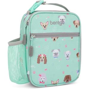 imageBentgo Kids Insulated Lunch Tote  WaterResistant Reusable Lightweight ampamp Durable Lunch Bag with Water Bottle Holder ampamp Mesh Pocket Fits Lunch Box ampamp Water Bottle  Ideal for Ages 3 RainbowPuppy