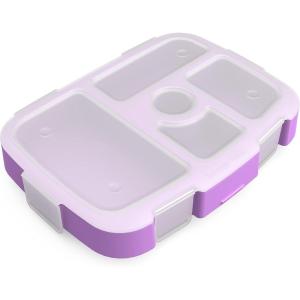 imageBentgo Kids Prints Tray with Transparent Cover  Reusable BPAFree 5Compartment Meal Prep Container with BuiltIn Portion Control for Healthy Meals At Home ampamp On the Go SafariMermaid Scales