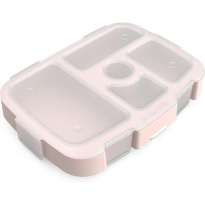 imageBentgo Kids Prints Tray with Transparent Cover  Reusable BPAFree 5Compartment Meal Prep Container with BuiltIn Portion Control for Healthy Meals At Home ampamp On the Go SafariNature Adventure
