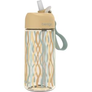 imageBentgo Kids Water Bottle Whimsy ampamp Wonder Collection  LeakProof Durable Tritan 15 oz Cup for KidsToddlers 3 FlipUp SafeSip Straw for School Sports Daycare Camp ampamp More Wavy