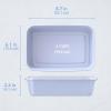imageBentgo 20Piece Lightweight Durable Reusable BPAFree 1Compartment Containers  Microwave Freezer Dishwasher Safe  WhitePeriwinkle