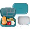 imageBentgo Chill Kids LeakProof Lunch Box  4Compartment Bento Box with BuiltIn Ice Pack 33 Cup Capacity PFAS ampamp BPAFree Microwave ampamp Dishwasher Safe Ideal Size for Ages 3 to 7 PurpleConfetti Edition  Truly Teal