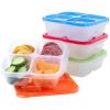 imageBentgo Easyboxes 4Compartment Snack Containers  8Piece Set with 4 Trays ampamp 4 CustomFit Lids to Seal in Freshness  Reusable Food Storage ampamp Meal Prep Bento BPAFree Containers Jewel BrightsClassic