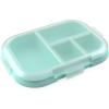 imageBentgo Kids Chill Tray with Transparent Cover  Reusable BPAFree 4Compartment Meal Prep Container with BuiltIn Portion Control for Healthy OntheGo Lunches Confetti Edition Vivid OrchidAqua