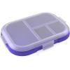 imageBentgo Kids Chill Tray with Transparent Cover  Reusable BPAFree 4Compartment Meal Prep Container with BuiltIn Portion Control for Healthy OntheGo Lunches Confetti Edition Vivid OrchidElectric Violet