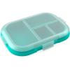 imageBentgo Kids Chill Tray with Transparent Cover  Reusable BPAFree 4Compartment Meal Prep Container with BuiltIn Portion Control for Healthy OntheGo Lunches Confetti Edition Vivid OrchidElectric Aqua